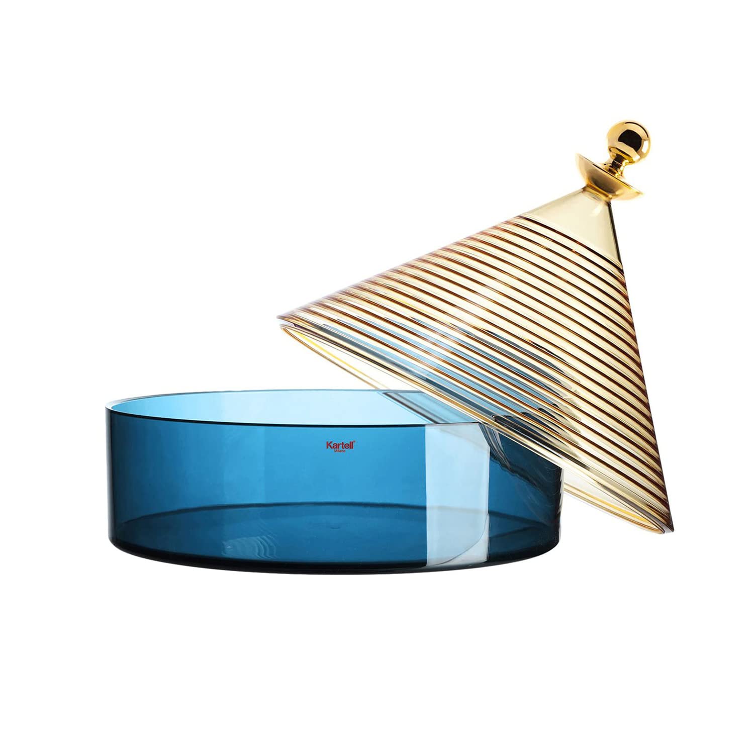 【新品未使用】Kartell TRULLO トゥルッロ イエロー／ブルー Amazon.com - Kartell Trullo Thermoplastic Technopolymer Storage